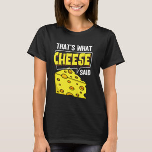 Käsebrett klebt Vegane Funny Puns T-Shirt
