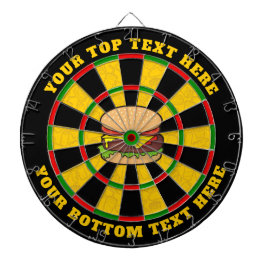Käseeburger-Dartboard mit benutzerdefiniertem Text Dartscheibe