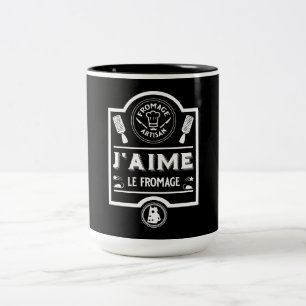 Käsefresser Zweifarbige Tasse