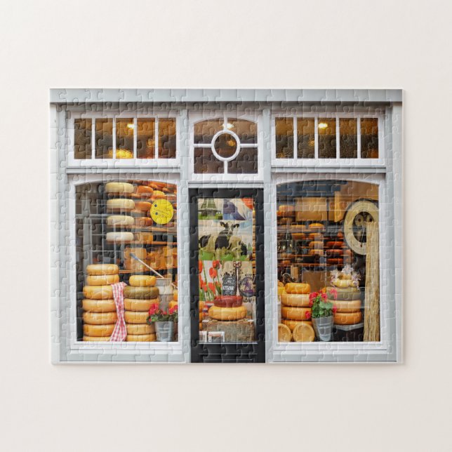 Käsegeschäft in Amsterdam. Puzzle (Horizontal)