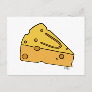 Käsegesicht süßer Käse Postkarte