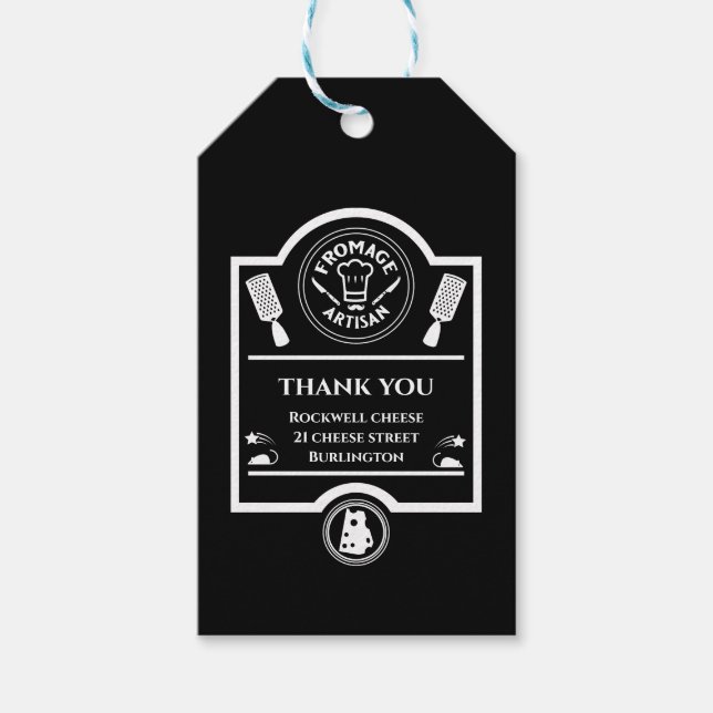 Käsehersteller Geschenkanhänger (Vorderseite)