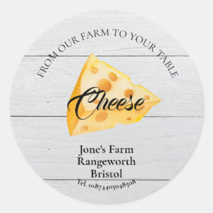 Käsehersteller Marketing produziert Käsehersteller Runder Aufkleber