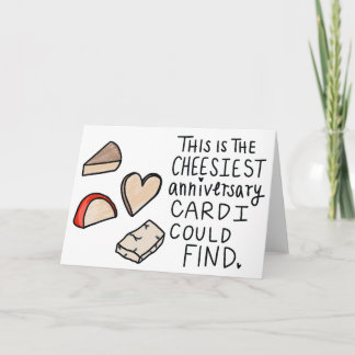 Käsejubiläumskarte, lustiger Hochzeitstag Karte