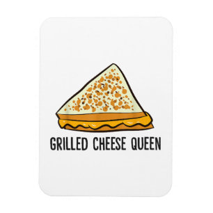 Käsekönigin Lustige gegrillte Käse  Magnet