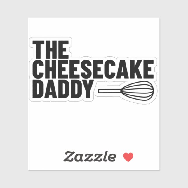 Käsekuchen Daddy Sticker (Blatt)