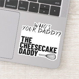 Käsekuchen Daddy Sticker White