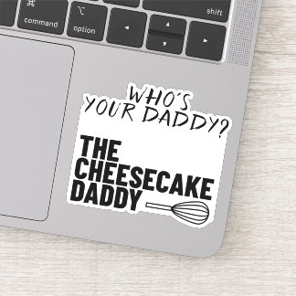 Käsekuchen Daddy Sticker White