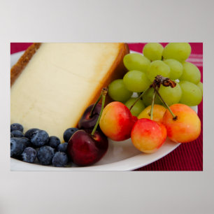 Käsekuchen mit Frucht Poster