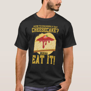 Käsekuchen Quark Cake Käse Geschenk T-Shirt