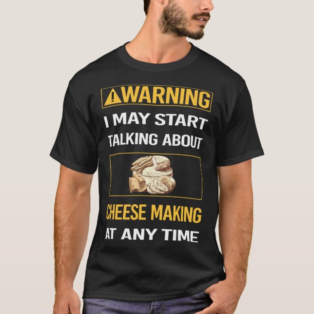 Käsemaschinenkäse - Funny Warning T-Shirt (Vorderseite)