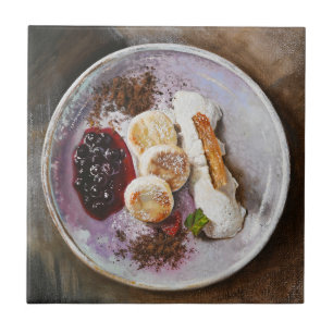 Käsepfannkuchen mit Berries - Gourmet-Küche Fliese