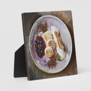 Käsepfannkuchen mit Berries - Gourmet-Küche Fotoplatte