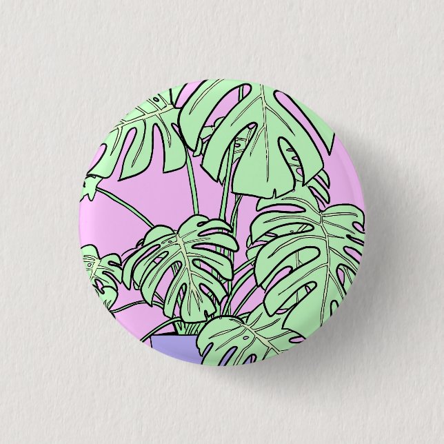 Käsepflanzen-Abzeichen, Pin, Knopf, Pflanzenliebha Button (Vorderseite)