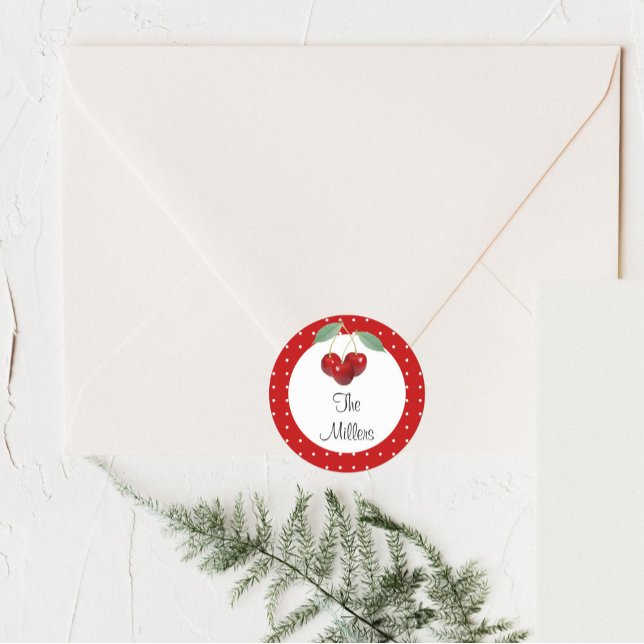 Käsereien und Polka-Dosen-Aufkleber Runder Aufkleber (Von Creator hochgeladen)