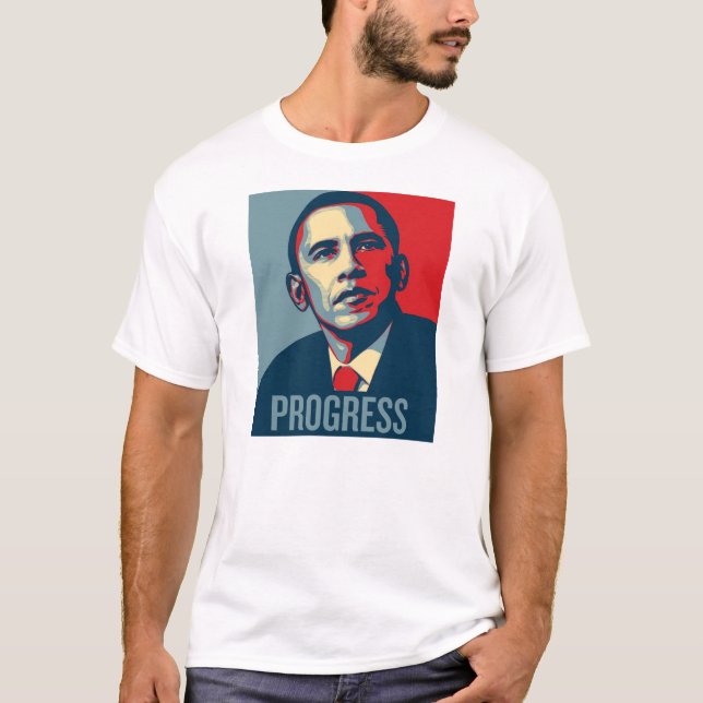 Kaserneobama-FORTSCHRITT T-Shirt (Vorderseite)