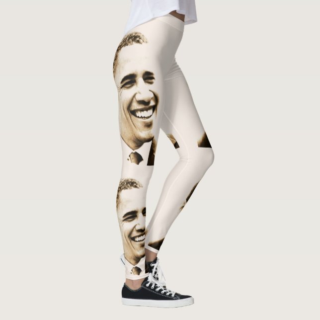 Kaserneobama-helles cremefarbenes leggings (Rechts)