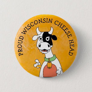 Käseschneidknopf von Proud Wisconsin Button
