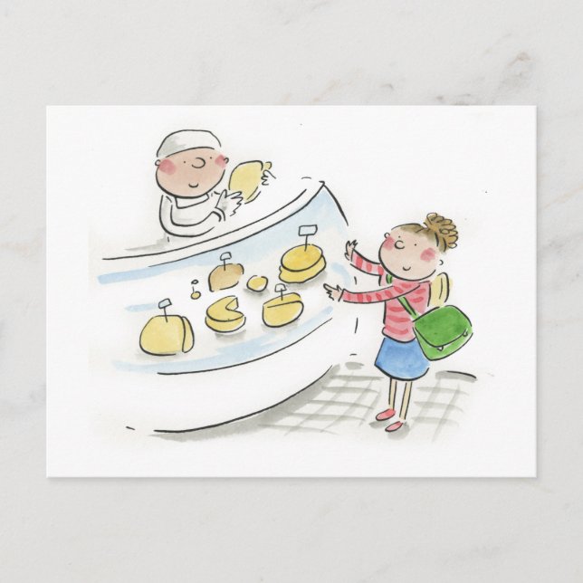 Käseshop Postkarte (Vorderseite)