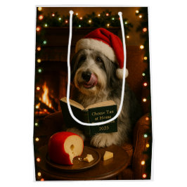 Käsesteuer Weihnachtsgeschenk Bearded Collie Mittlere Geschenktüte