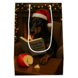 Käsesteuer Weihnachtsgeschenk - Doberman Mittlere Geschenktüte