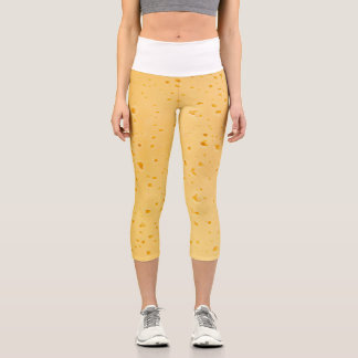 Käsetexturmuster Capri Leggings