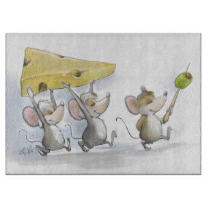 Käsezuführung (mit Oliven) Schneidebrett