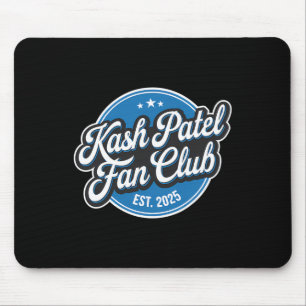 Kash Patel Fan Club Est. 2025 Retro-Logo Trump Nom Mousepad