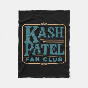 Kash Patel Fan Club Vintages Logo Präsident Trump Fleecedecke