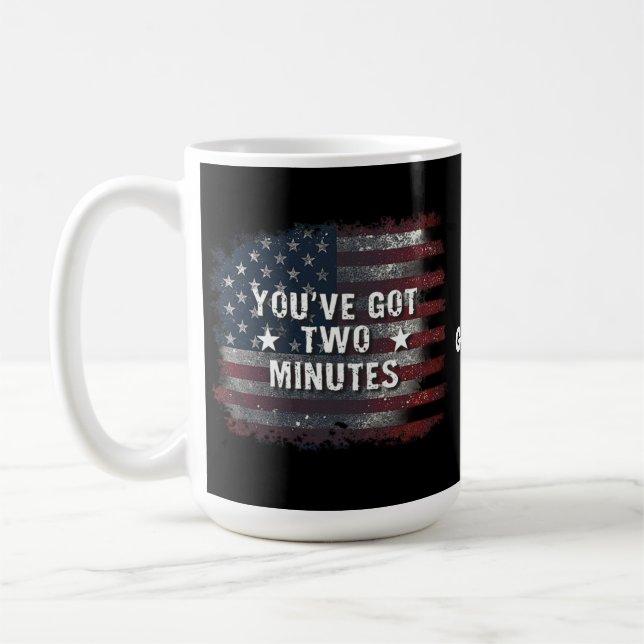 Kash Patel "You have two Minutes" Interview Quot Kaffeetasse (Links)