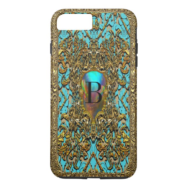 Kashafaye Elegant Viktorianisch Monogram Case-Mate iPhone Hülle (Rückseite)