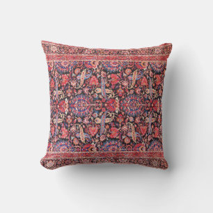 Kashan Poshti Central Persischer Teppichdruck Kissen