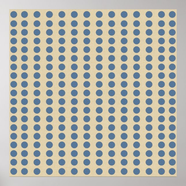 Kashmir Blue Spice Moods Dots Poster (Vorne)