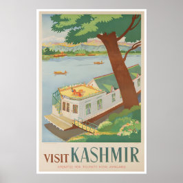 Kashmir Kunst Indien Reiseplakat Indischer Druck Poster