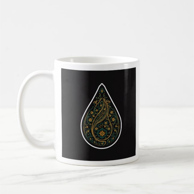 Kashmiri Boteh Paisley  Kaffeetasse (Links)