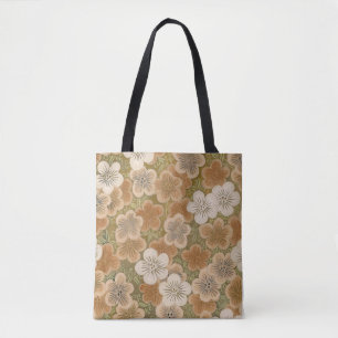 Kasho Sansui Japanische Vintage-Muster-Tasche M