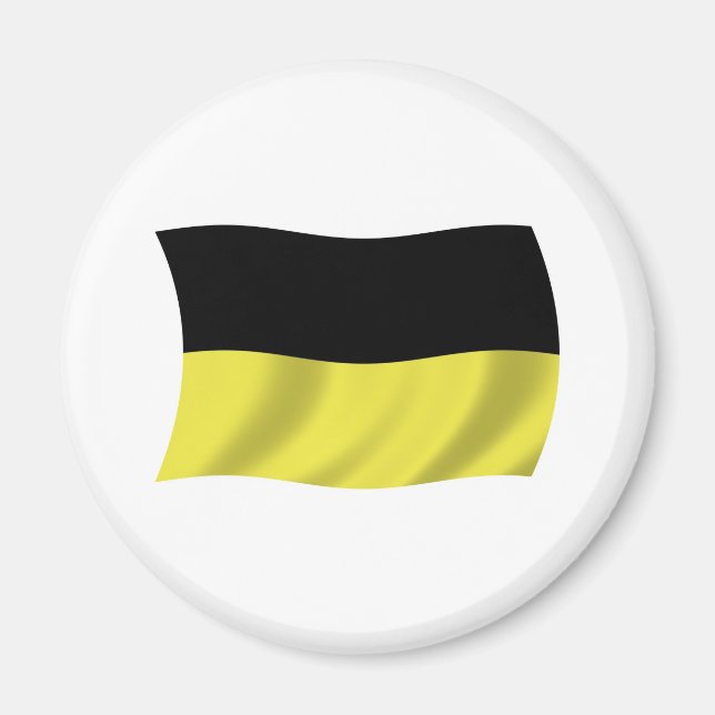 Kashubians Flag Magnet (Vorne)