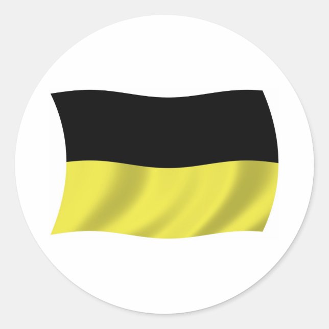 Kashubians Flaggenaufkleber Runder Aufkleber (Vorderseite)