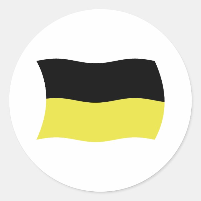 Kashubians Flaggenaufkleber Runder Aufkleber (Vorderseite)