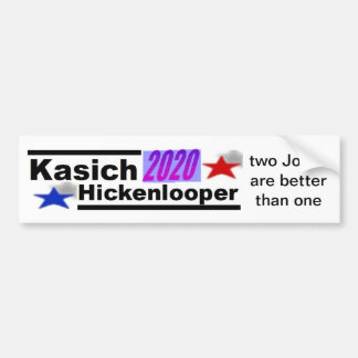 Kasich-Hickenlooper 2020 Autoaufkleber