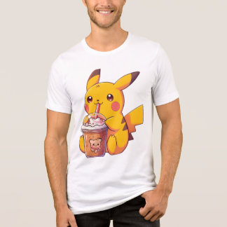 Käsige Scheibe Pikachu (Pokemon) Tri-Blend Shirt