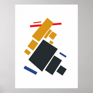 Kasimir Malewitsch, Der Aviator, Flugzeug fliegt Poster