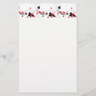 Kasino-Kartenspielbriefpapier Briefpapier