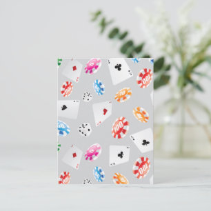 Kasino, Spielzubehör Muster 8 Postkarte