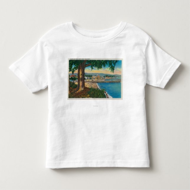 Kasino und Pier, Sankt CruzSanta Cruz, CA Kleinkind T-shirt (Vorderseite)