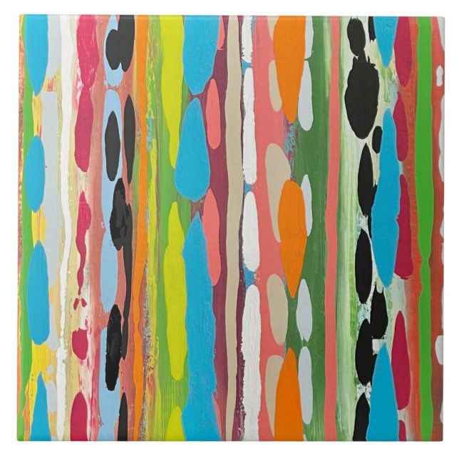 Kaskade 4 6 x 6 Keramiken Tile Fliese (Vorderseite)