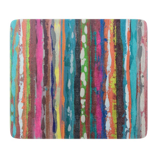 Kaskade 6 x 7 Deko Glasschneidebrett Schneidebrett (Vorderseite)