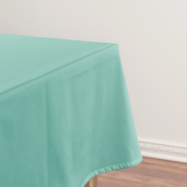 Kaskade Aqua Green Solid Color Print Tischdecke (Beispiel)