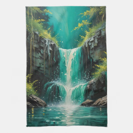 Kaskade der Ruhe Geschirrtuch