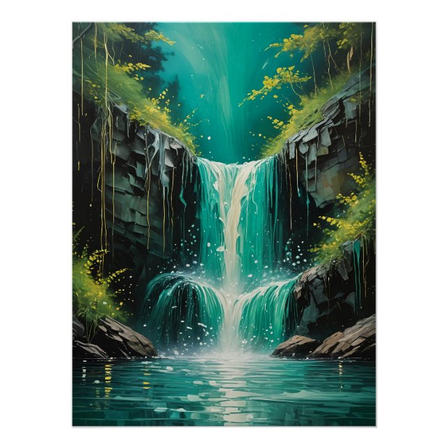 Kaskade der Ruhe Poster (Vorderseite)